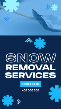 Snowy Snow Removal Facebook Story Design