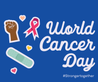 Cancer Day Stickers Facebook Post Design