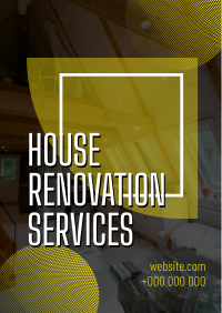 Sleek and Simple Home Renovation Flyer Design