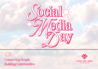Y2K Social Media Day Postcard Image Preview
