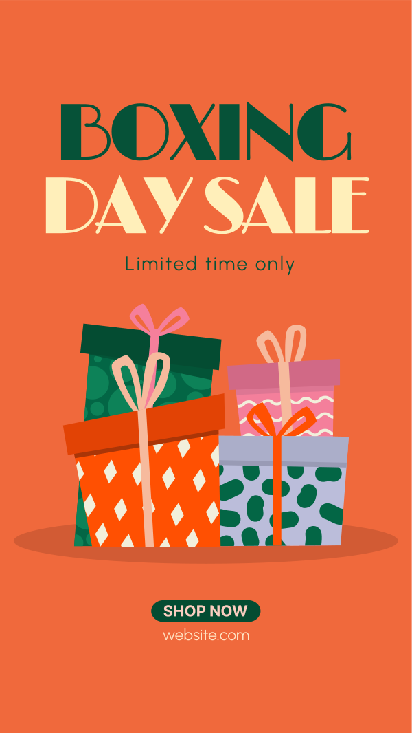 Boxing Day Clearance Sale Facebook Story Design Image Preview