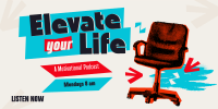 Elevate Life Podcast Twitter Post Design