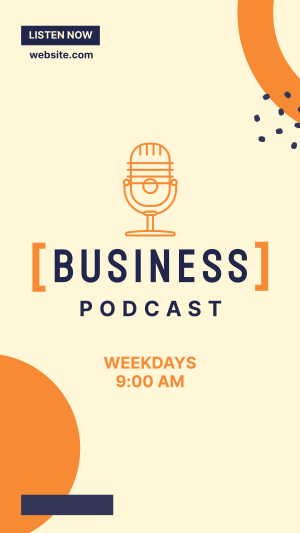 Business Podcast Facebook story Image Preview