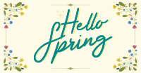 Floral Hello Spring Facebook Ad Design