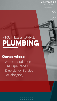Professional Plumbing Instagram story Image Preview