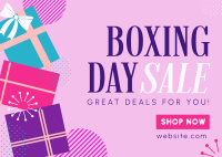 Boxing Day Special Deals Postcard Image Preview