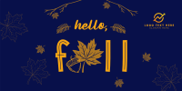 Hello Fall Greeting Twitter post Image Preview