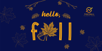 Hello Fall Greeting Twitter Post Image Preview
