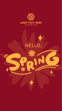 Playful Hello Spring YouTube short Image Preview