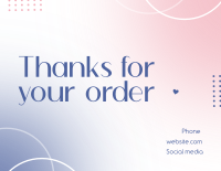 Gradient Shapes Thank You Card Design