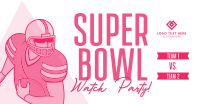 Super Bowl Night Live Facebook Ad Design