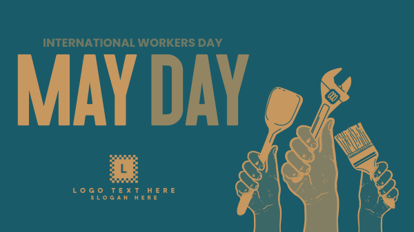 Celebrate Our Heroes on May Day Facebook Event Cover Design