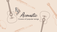 Acoustic Music Covers YouTube banner | BrandCrowd YouTube banner Maker