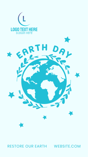 Restore Earth Day Instagram story Image Preview