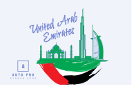 UAE City Scribbles Pinterest board cover Image Preview