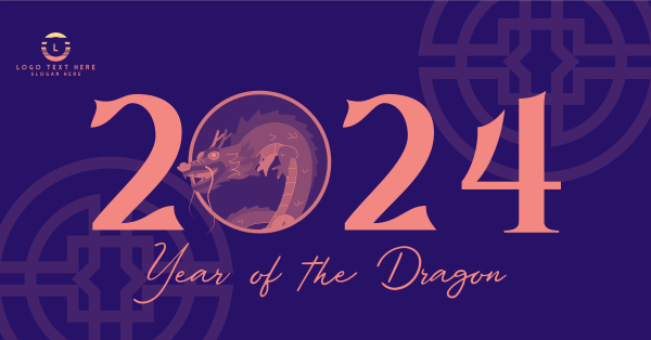 Dragon New Year Facebook Ad Design