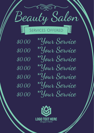Salon Services Flyer