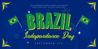 Festive Brazil Independence Twitter Post Preview