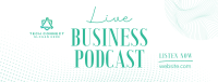 Corporate Business Podcast Facebook cover Image Preview