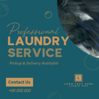 Convenient Laundry Service Linkedin Post Design