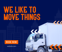 We Like to Move It Facebook Post Design