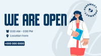 Open Pharmacy Facebook Event Cover Design
