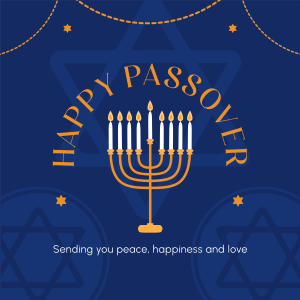 Happy Passover Greetings Instagram post Image Preview