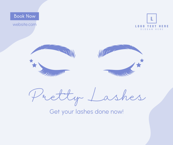 Pretty Lashes Facebook Post Design Image Preview