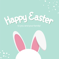 Easter Bunny Ears Instagram Post Design