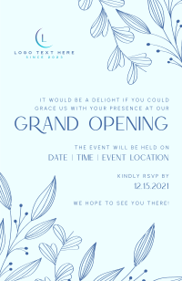 Free Vector  Beautiful grand opening ceremony invitation template