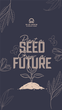 Earth Day Seed Planting Instagram Reel Image Preview