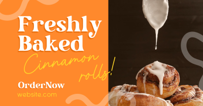 Freshly Baked Cinnamon Facebook ad Image Preview