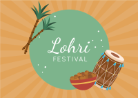 Lohri Fest Postcard Image Preview