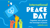 United for Peace Day Facebook Event Cover Design