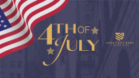 4th of July Flag Facebook Event Cover Design