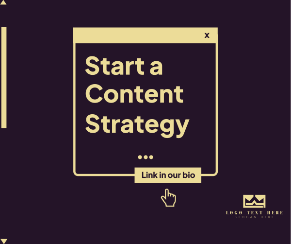 Content Strategy Facebook Post Design Image Preview