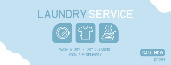 Washing Service Facebook Cover Design Image Preview