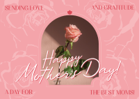 Mother's Day Rose Postcard Image Preview