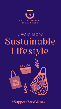 Sustainable Living TikTok Video Image Preview