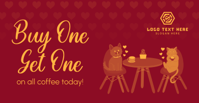 Pet Cafe Valentine Facebook ad Image Preview