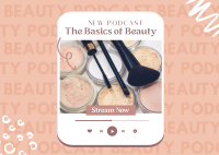 Beauty Basics Podcast Postcard Design