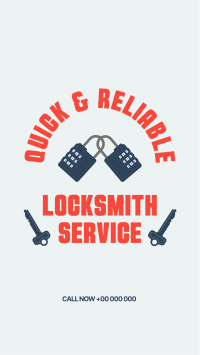 Locksmith Badge Facebook Story Design