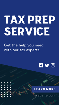 Get Help with Our Tax Experts Instagram story Image Preview