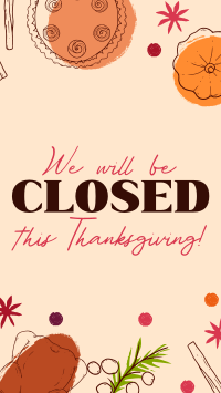 We're Closed this Thanksgiving Instagram reel Image Preview