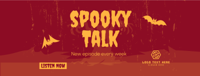 Spooky Talk Facebook cover Image Preview