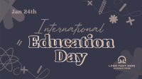 Celebrate Education Day Facebook Event Cover Design