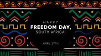 Freedom Day Patterns Facebook Event Cover Design