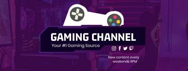 Console Games Streamer Facebook Cover Design Image Preview