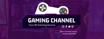 Console Games Streamer Facebook cover Image Preview