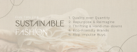 Chic Sustainable Fashion Tips Facebook Cover Design